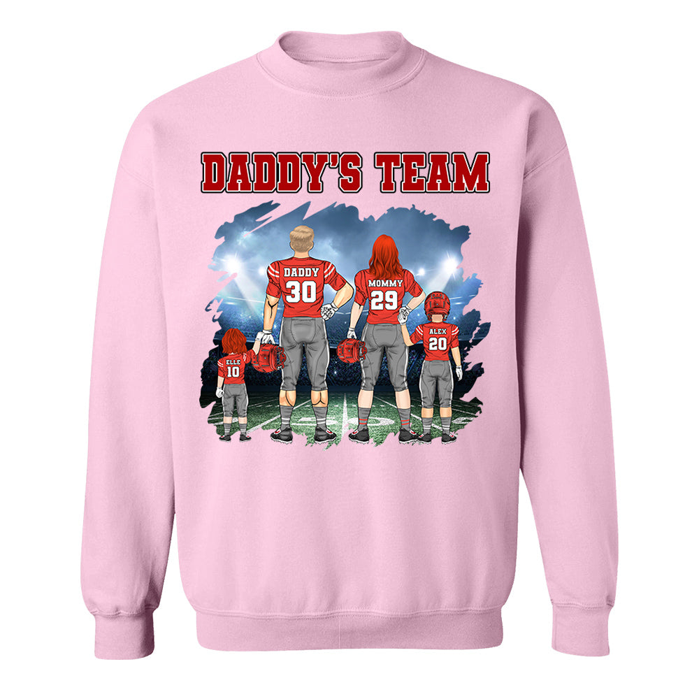 Custom Daddy's Team Personalized Shirt - Game Day Personalized Shirt Custom Team Name