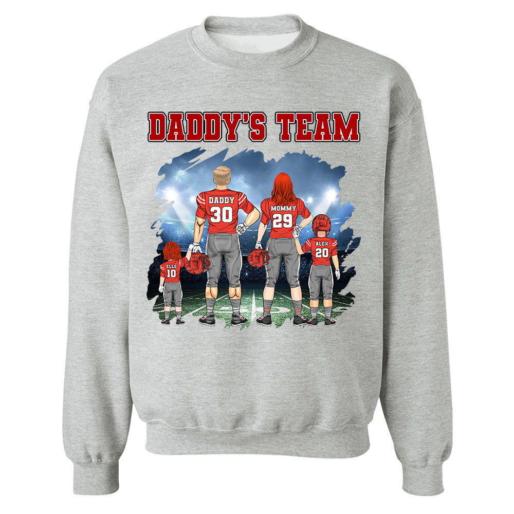 Custom Daddy's Team Personalized Shirt - Game Day Personalized Shirt Custom Team Name
