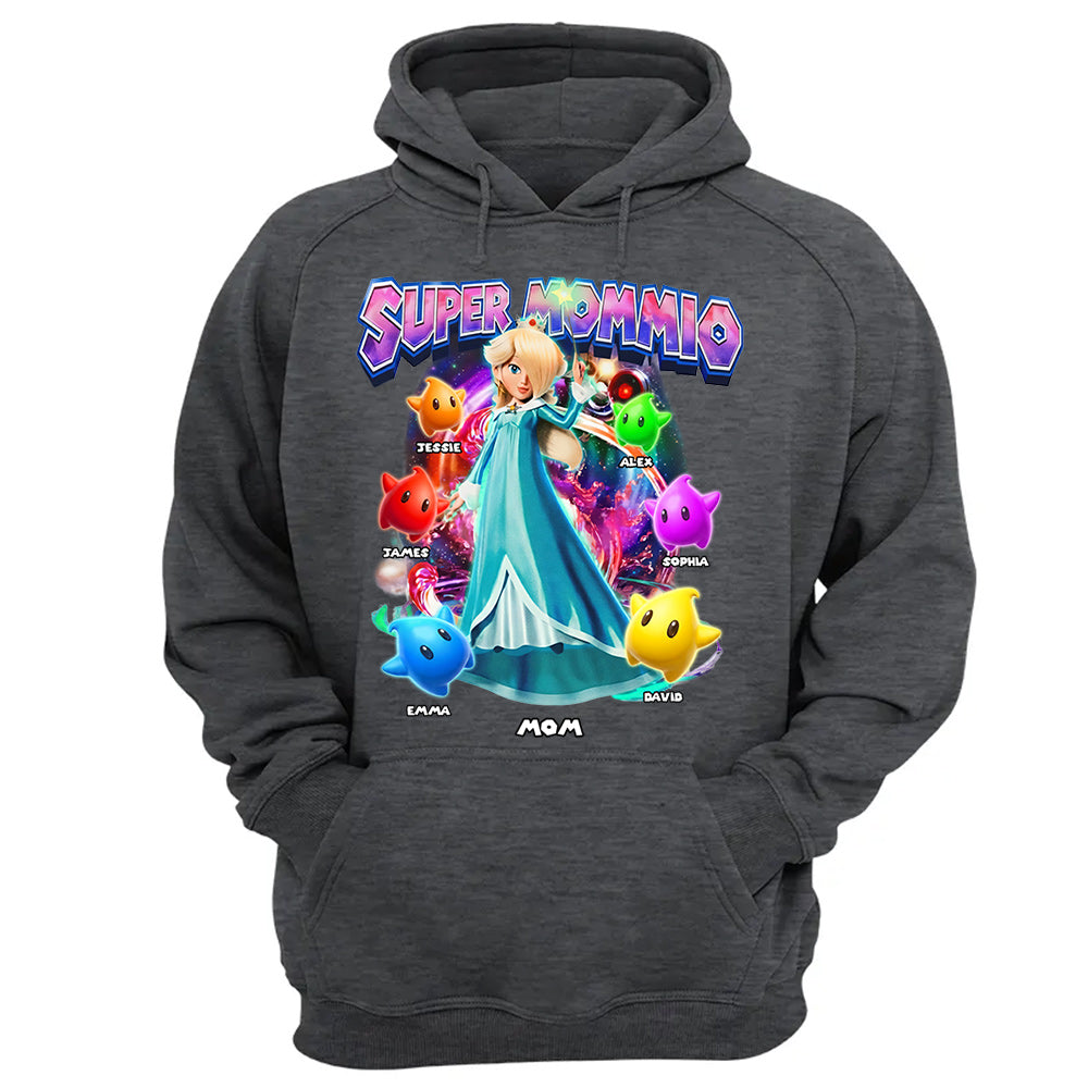 Personalized Vintage Princess Super Mommio T-Shirt, Super Mommio Retro 90s Graphic Tee, Universal Studios Shirt VH01