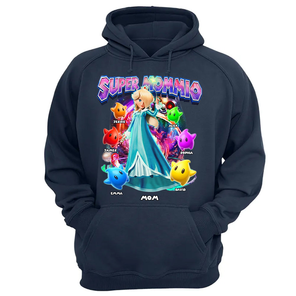 Personalized Vintage Princess Super Mommio T-Shirt, Super Mommio Retro 90s Graphic Tee, Universal Studios Shirt VH01