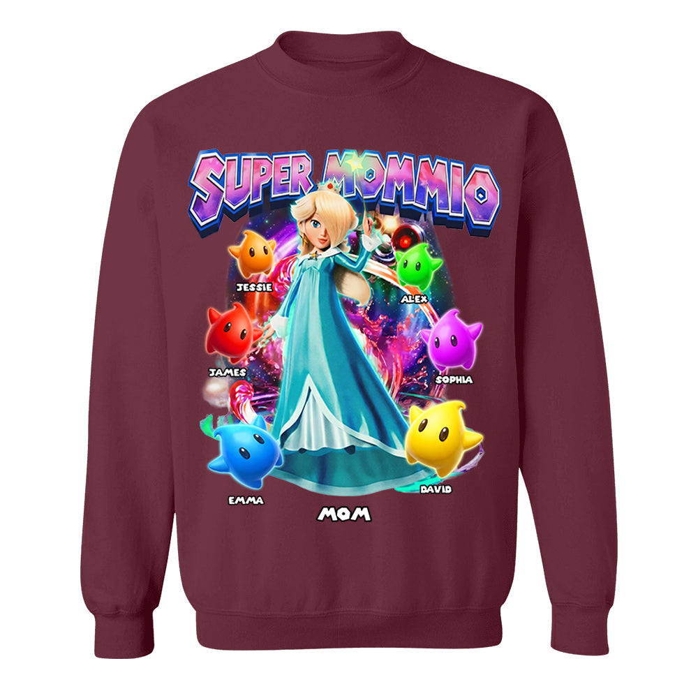 Personalized Vintage Princess Super Mommio T-Shirt, Super Mommio Retro 90s Graphic Tee, Universal Studios Shirt VH01