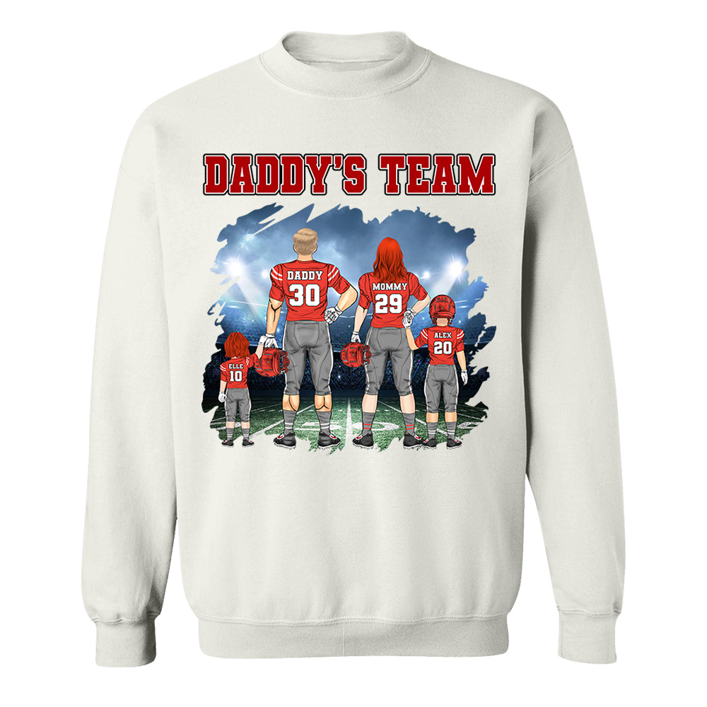 Custom Daddy's Team Personalized Shirt - Game Day Personalized Shirt Custom Team Name