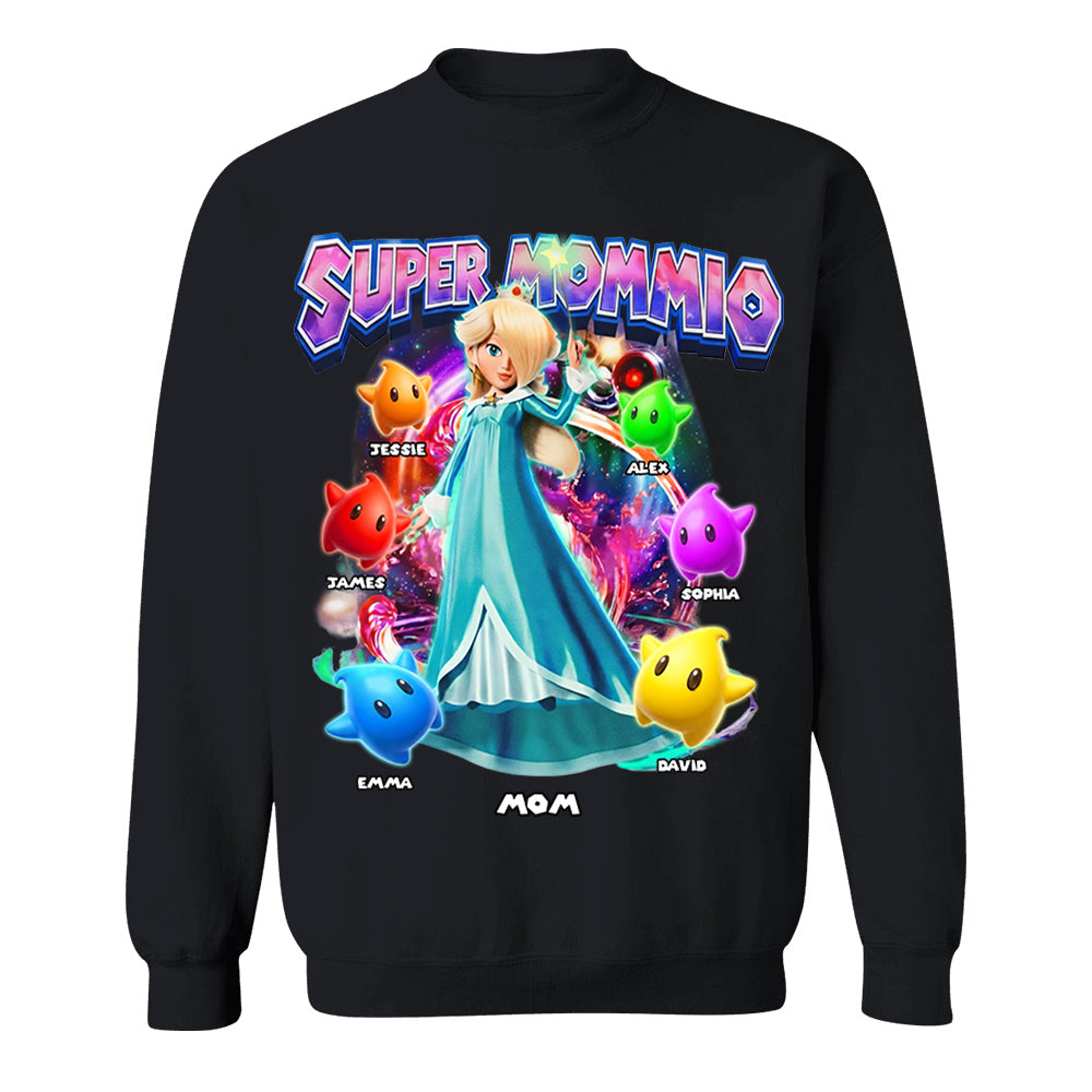 Personalized Vintage Princess Super Mommio T-Shirt, Super Mommio Retro 90s Graphic Tee, Universal Studios Shirt VH01