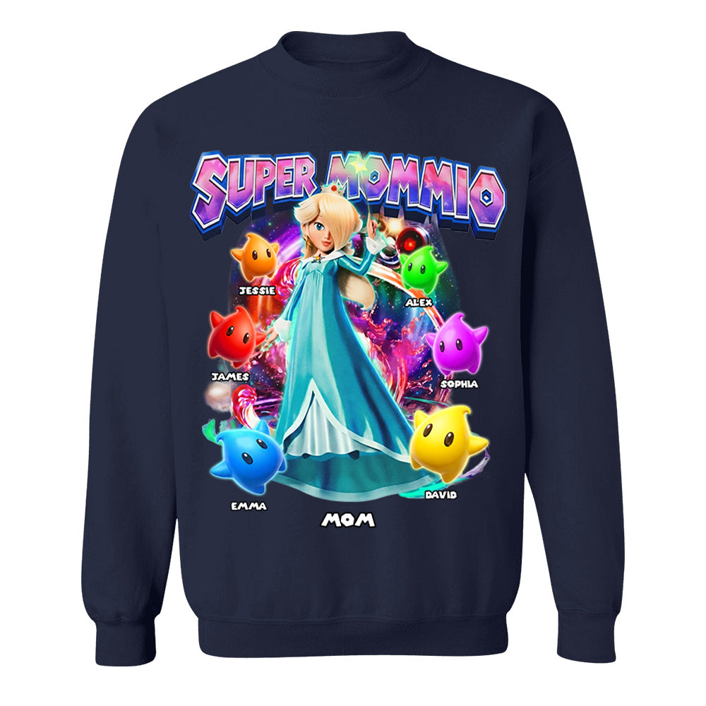 Personalized Vintage Princess Super Mommio T-Shirt, Super Mommio Retro 90s Graphic Tee, Universal Studios Shirt VH01