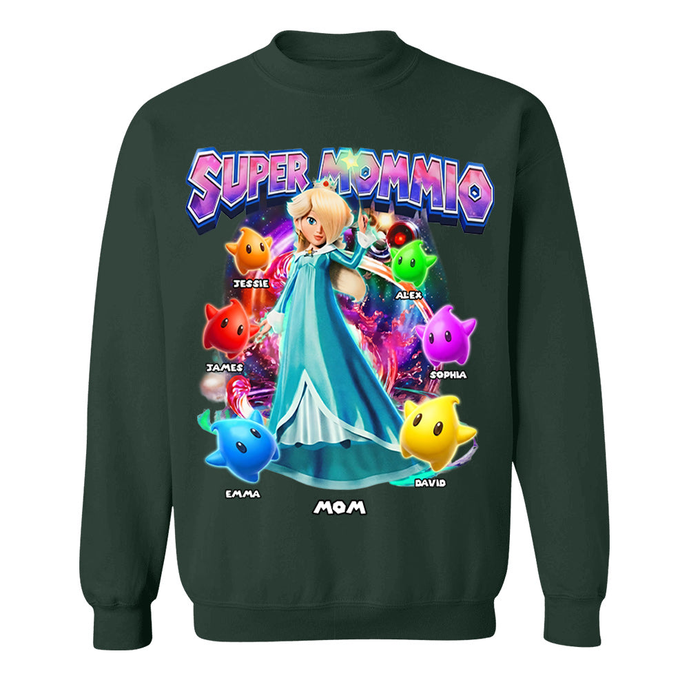 Personalized Vintage Princess Super Mommio T-Shirt, Super Mommio Retro 90s Graphic Tee, Universal Studios Shirt VH01