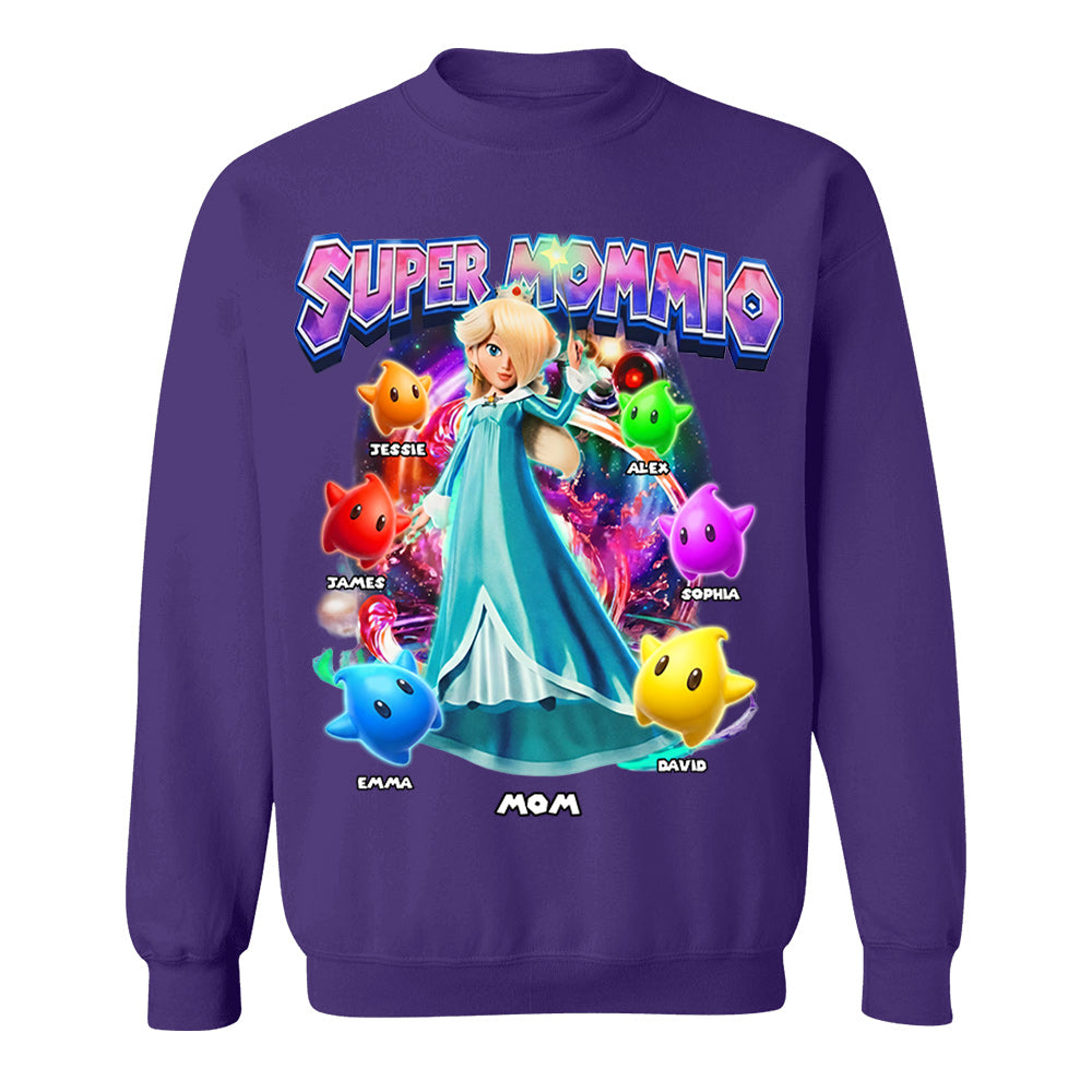 Personalized Vintage Princess Super Mommio T-Shirt, Super Mommio Retro 90s Graphic Tee, Universal Studios Shirt VH01