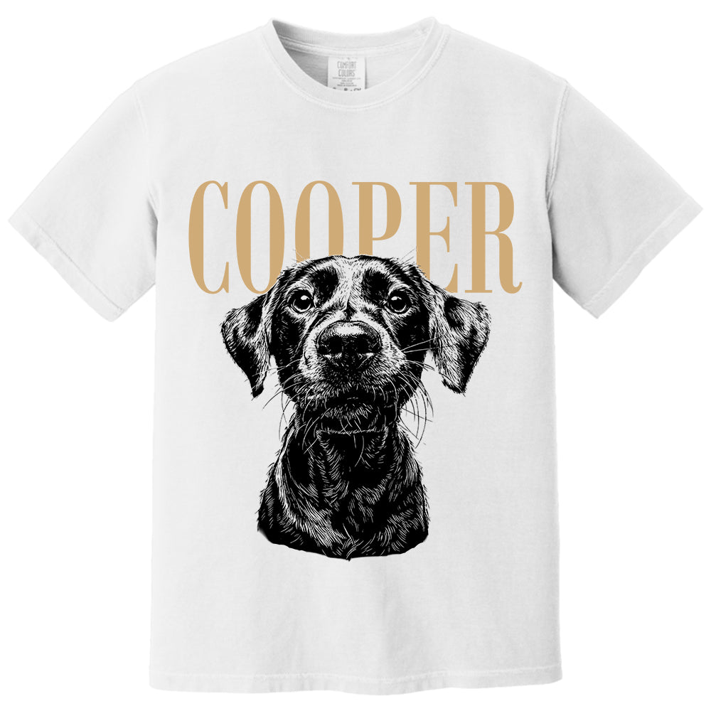 Custom Pet Photo And Name Shirt,Personalized Comfort Colors Pet Shirt,Customized Picture Dog Shirt,Dog Lover Gift,Cat Mom Gift,Pet Loss Gift VH01