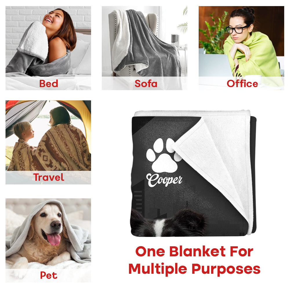 Custom A Girl And Her Dog A Bond That Can't Be Broken, Personalized Blanket, Gift For Dog Lover T1807 Hv01