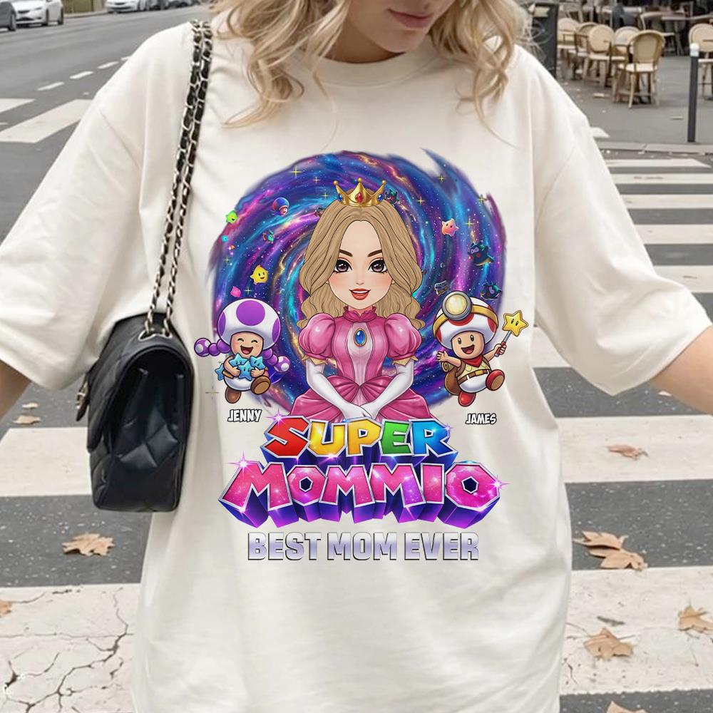 Super Mommio Best Mom Ever Custom Shirt, Gift For Mom, Mother's Day L0411 Hv01