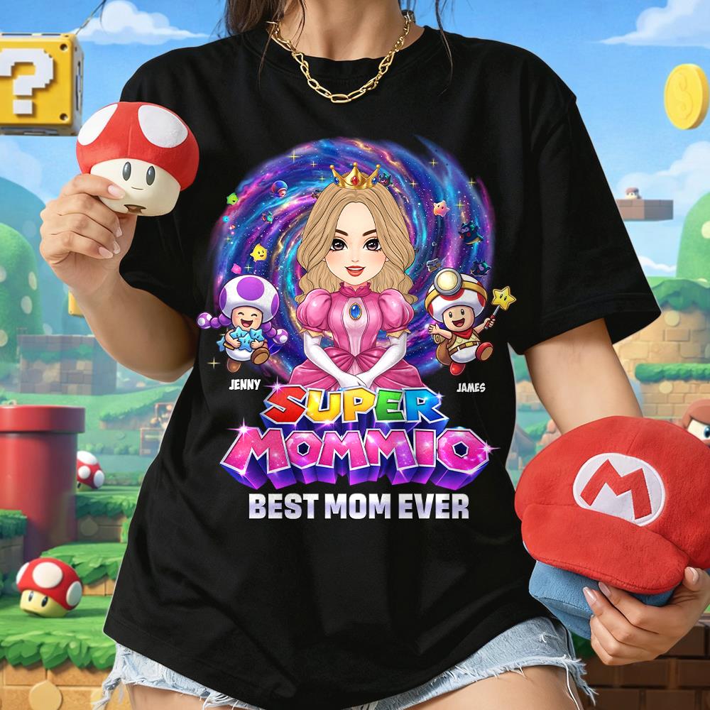 Super Mommio Best Mom Ever Custom Shirt, Gift For Mom, Mother's Day L0411 Hv01