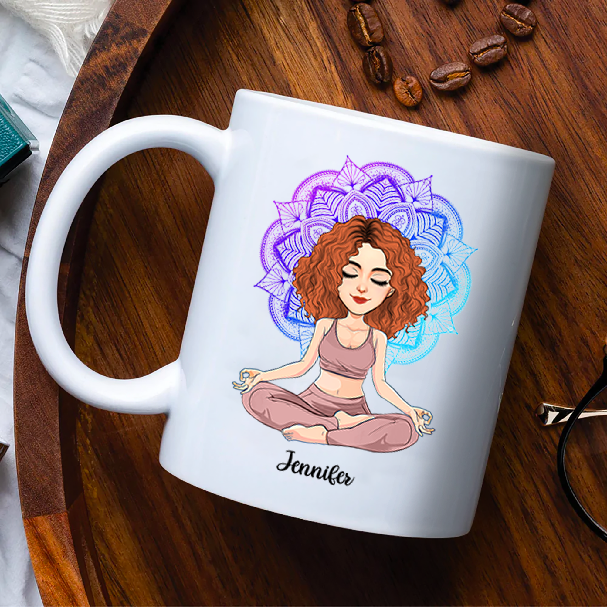Just Breathe - Love Yourself - Be Free My Girl - Personalized Mug For Yoga Lovers NA04 Pa00 vr2