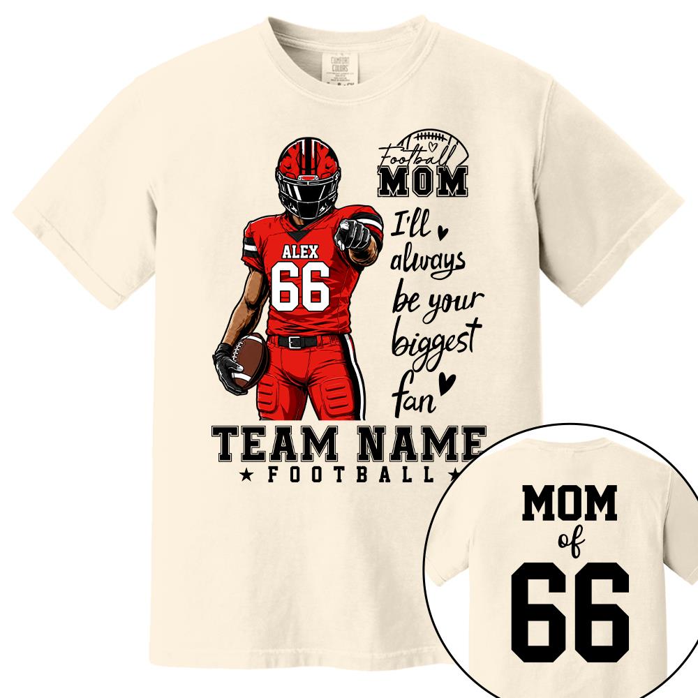 Personalized American Football Mom Shirt - Football GameDay Custom Shirt For Mom, Dad, Family Nh00