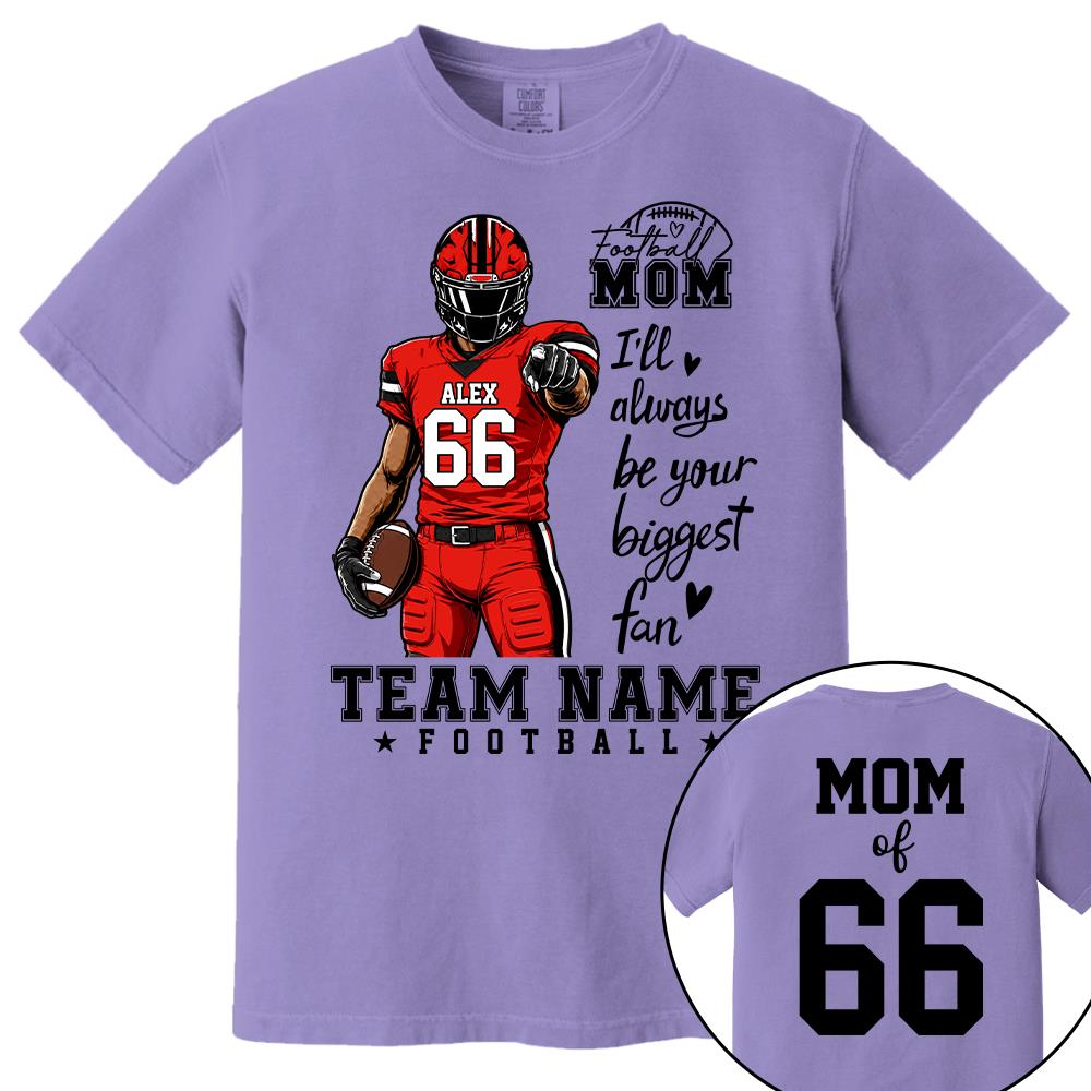 Personalized American Football Mom Shirt - Football GameDay Custom Shirt For Mom, Dad, Family Nh00