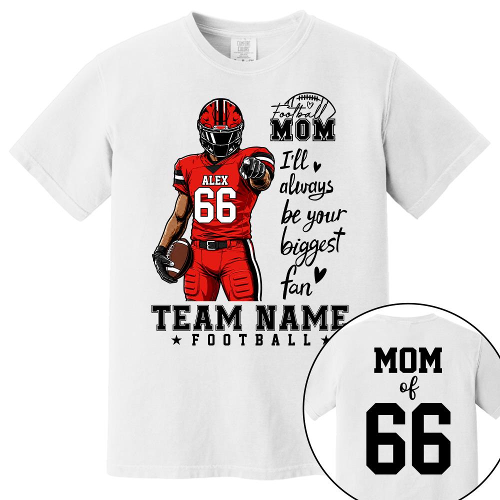 Personalized American Football Mom Shirt - Football GameDay Custom Shirt For Mom, Dad, Family Nh00
