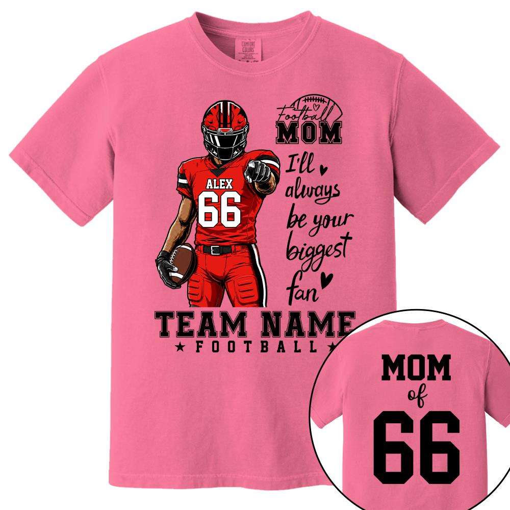 Personalized American Football Mom Shirt - Football GameDay Custom Shirt For Mom, Dad, Family Nh00