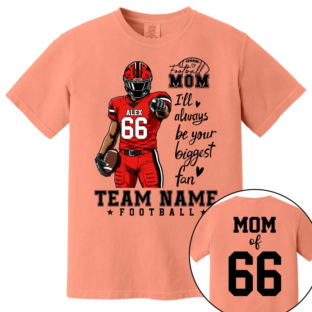 Personalized American Football Mom Shirt - Football GameDay Custom Shirt For Mom, Dad, Family Nh00