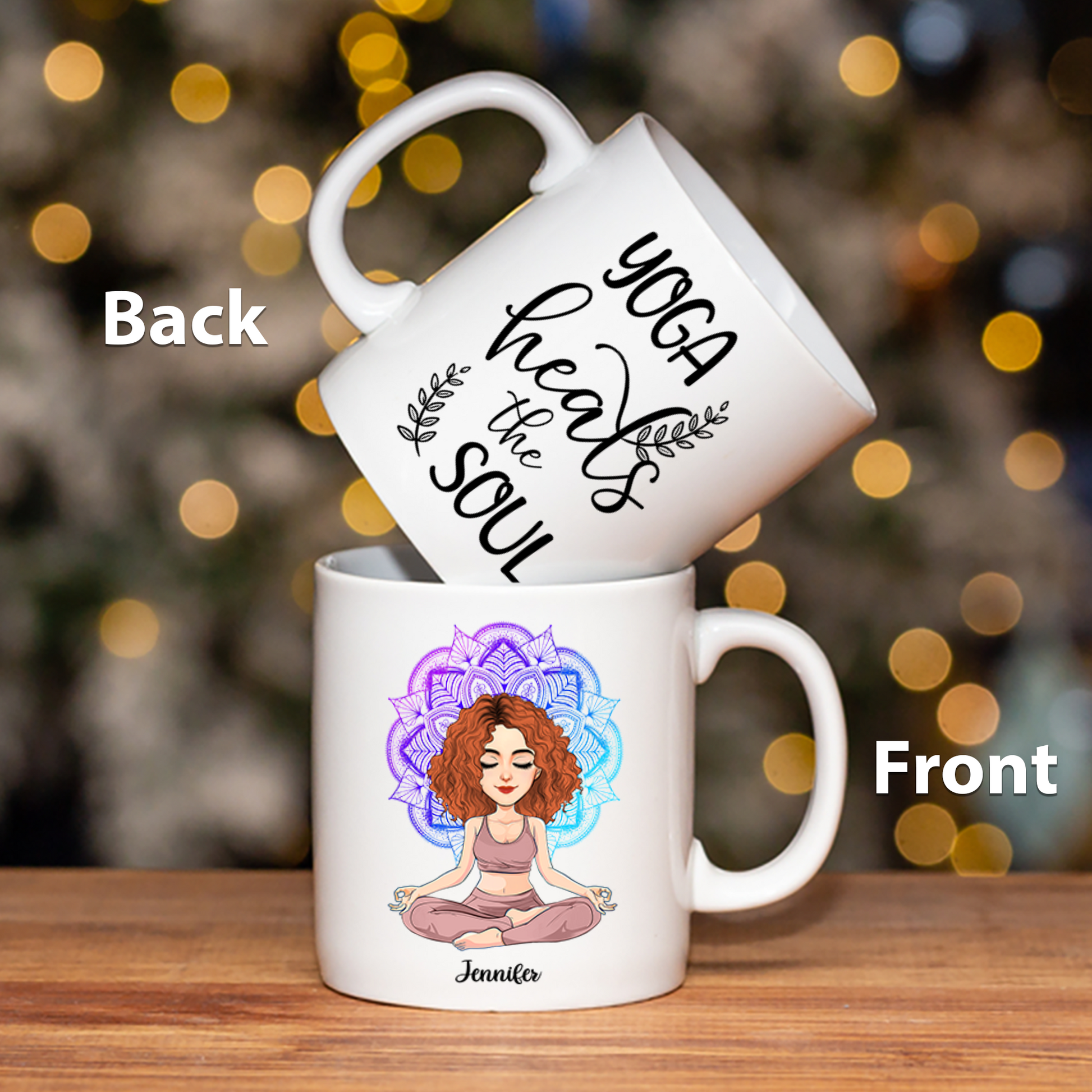 Just Breathe - Love Yourself - Be Free My Girl - Personalized Mug For Yoga Lovers NA04 Pa00 vr2