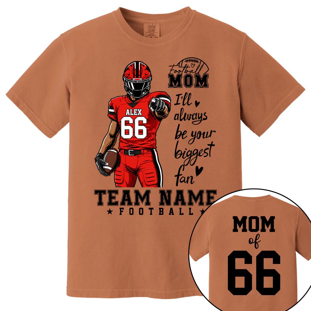 Personalized American Football Mom Shirt - Football GameDay Custom Shirt For Mom, Dad, Family Nh00