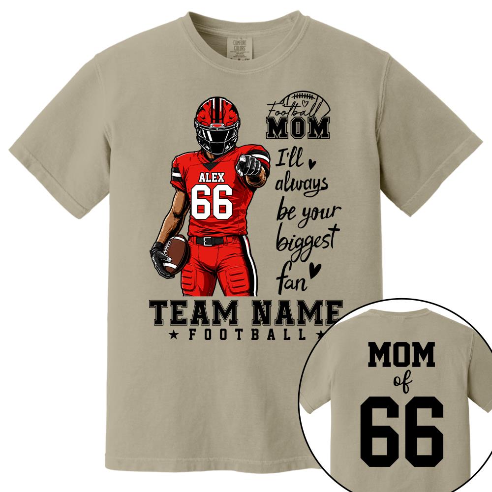 Personalized American Football Mom Shirt - Football GameDay Custom Shirt For Mom, Dad, Family Nh00