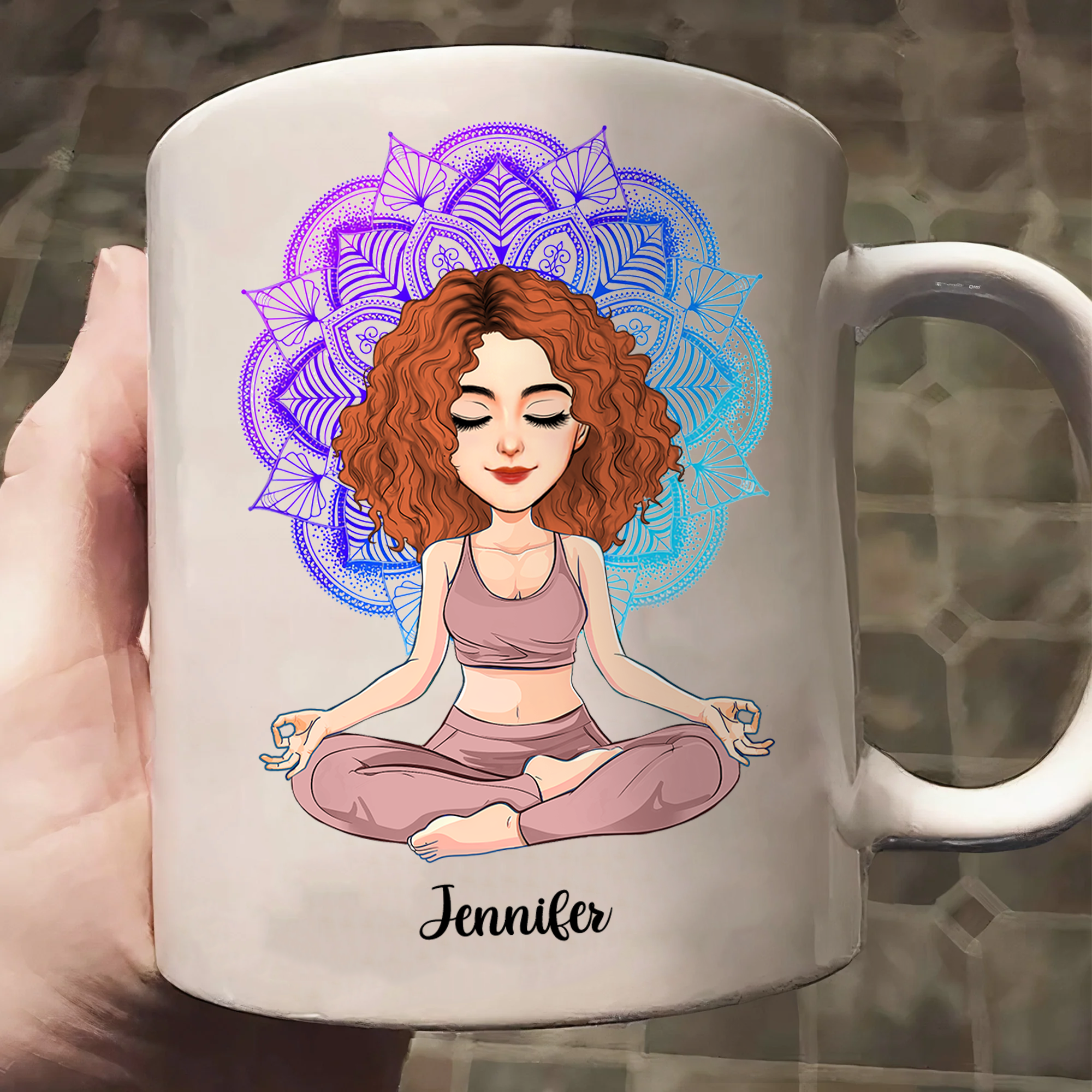 Just Breathe - Love Yourself - Be Free My Girl - Personalized Mug For Yoga Lovers NA04 Pa00 vr2