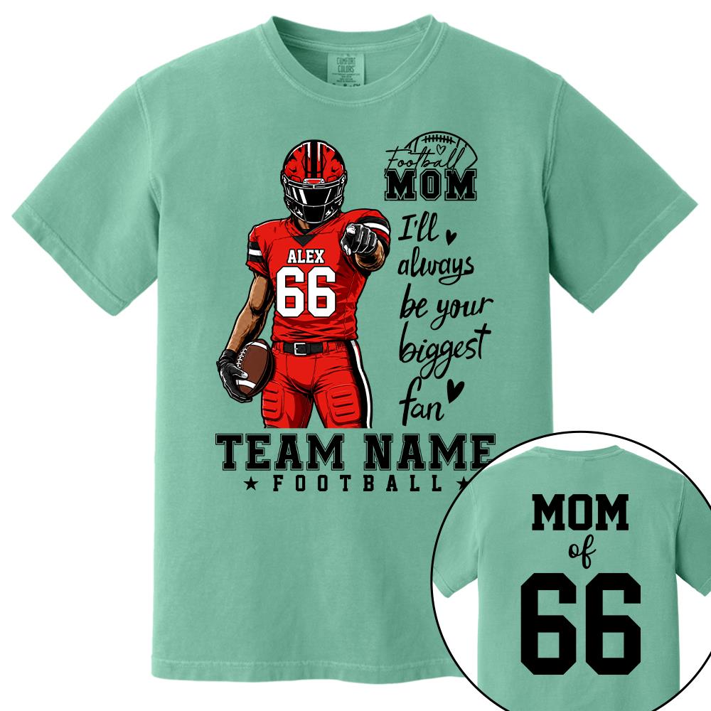 Personalized American Football Mom Shirt - Football GameDay Custom Shirt For Mom, Dad, Family Nh00