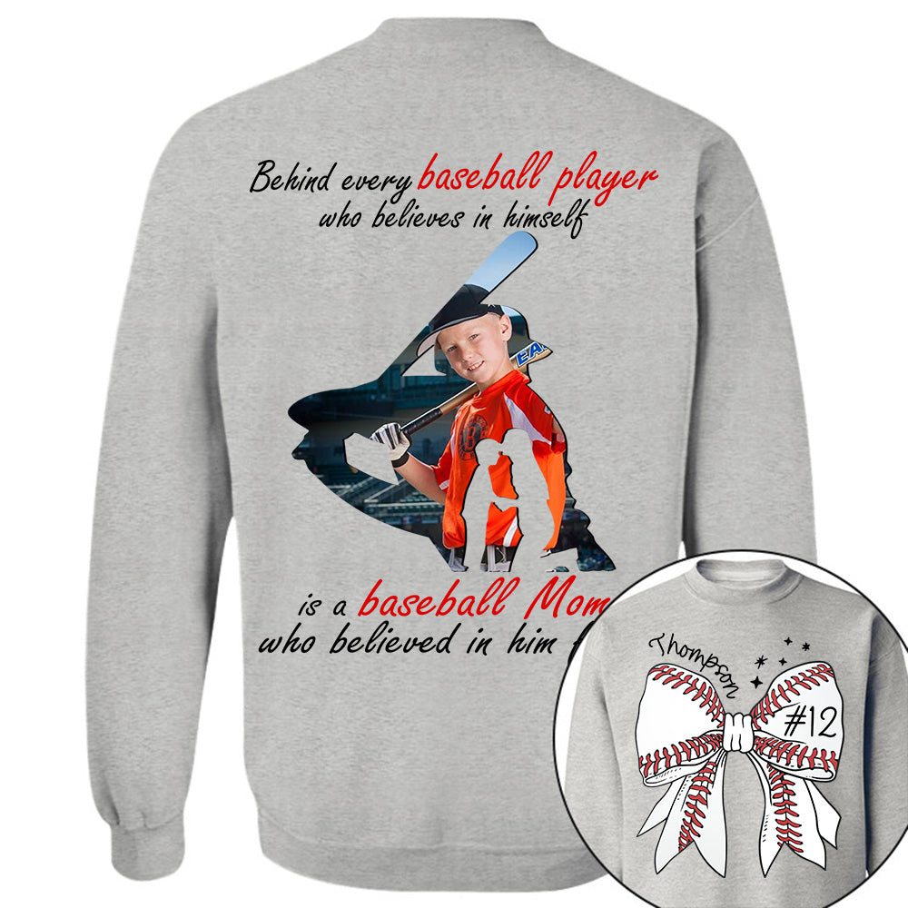 Baseball Mom Shirt, Personalized Baseball Shirt, Gift For Baseball Lover NA04 Li29