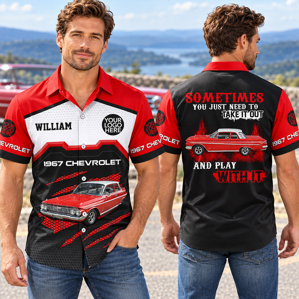 Take It Out & Play - Personalized Classic Car Photo Hoodie - Gift For Car Lovers K1702 MT2