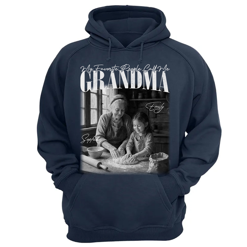 My Favorite People Call Me Grandma - Washed Tee Retro Bootleg Shirt For Mother's Day T1807