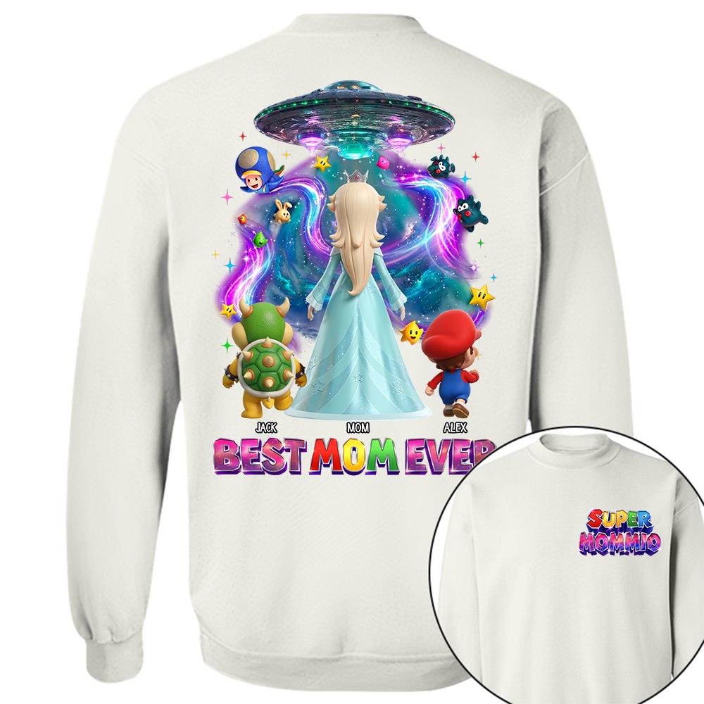 Galaxy Space Super Mommio Custom Shirt, Gift For Mom L0411 
