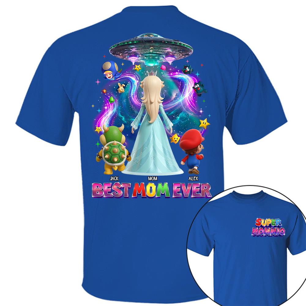 Galaxy Space Super Mommio Custom Shirt, Gift For Mom L0411 
