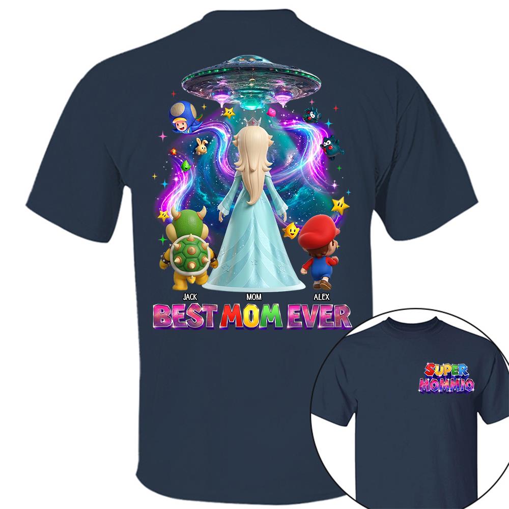 Galaxy Space Super Mommio Custom Shirt, Gift For Mom L0411 