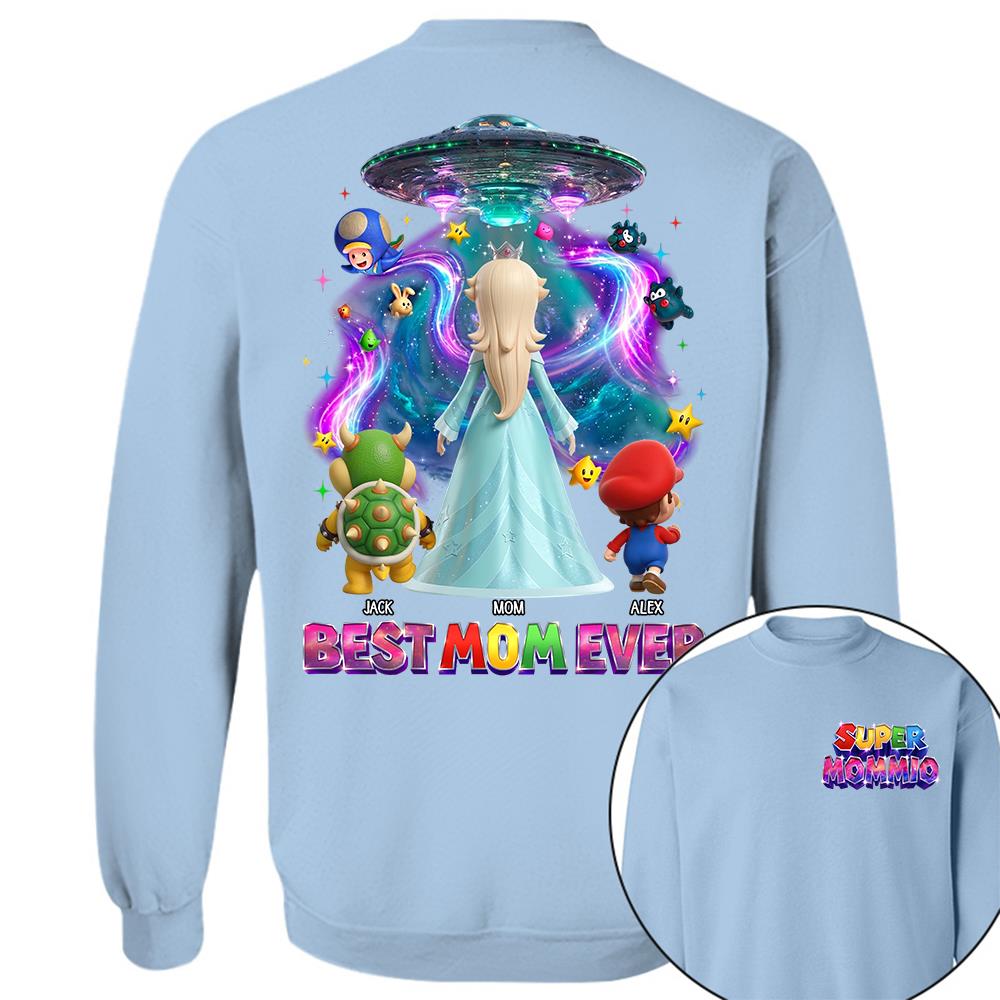 Galaxy Space Super Mommio Custom Shirt, Gift For Mom L0411 