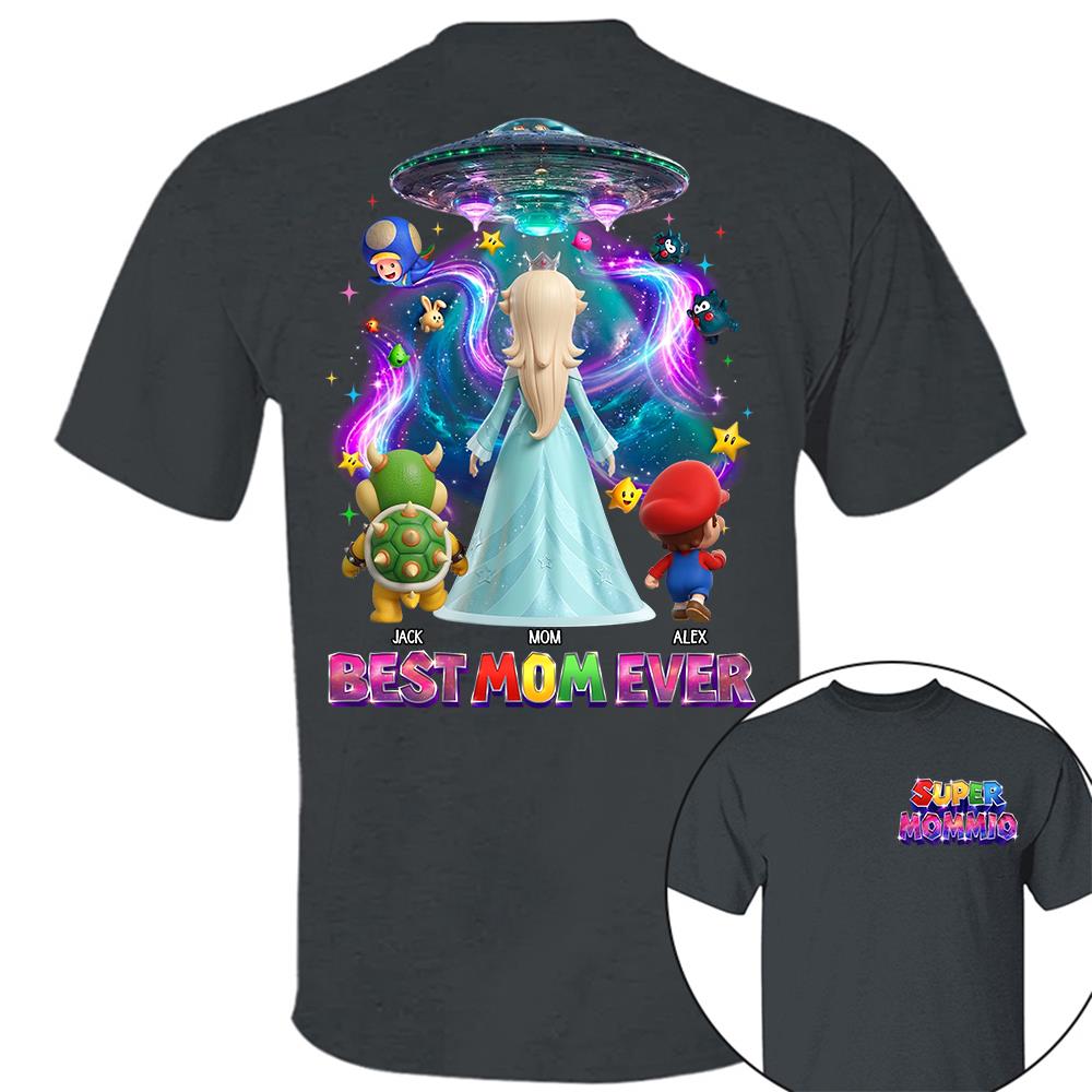 Galaxy Space Super Mommio Custom Shirt, Gift For Mom L0411 