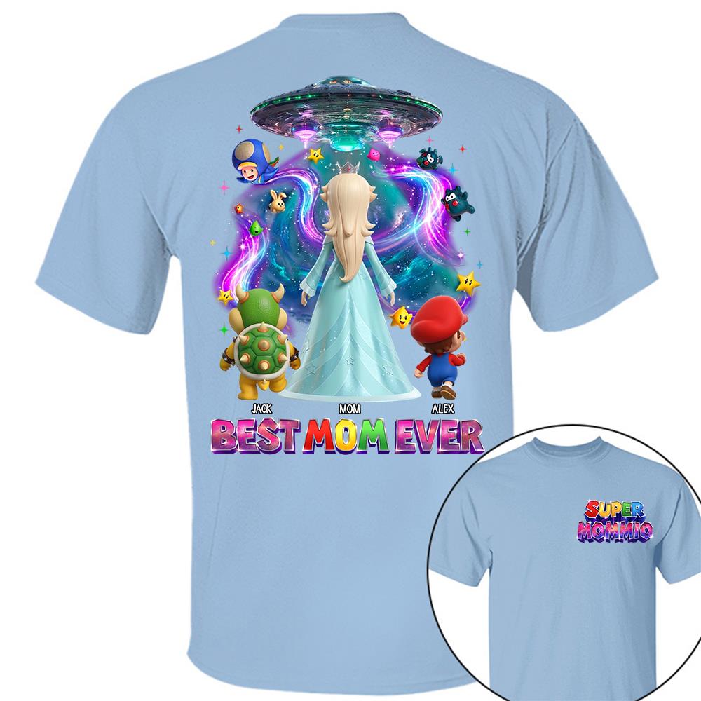 Galaxy Space Super Mommio Custom Shirt, Gift For Mom L0411 
