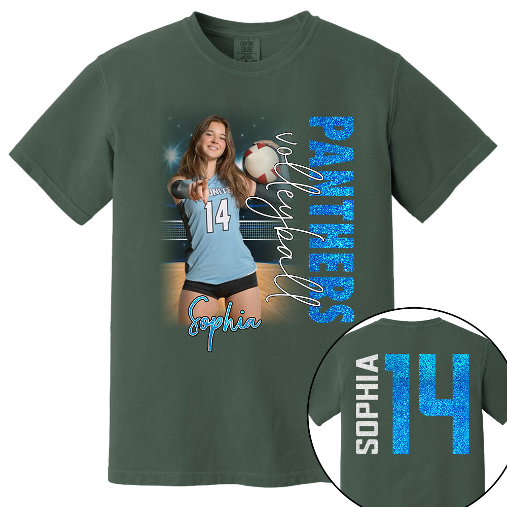Personalized Volleyball Player Shirt, Custom Name & Number Volleyball Tee, Volleyball Mom Gift Na02 VH01