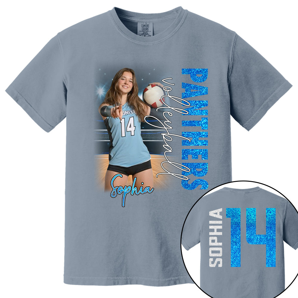 Personalized Volleyball Player Shirt, Custom Name & Number Volleyball Tee, Volleyball Mom Gift Na02 VH01