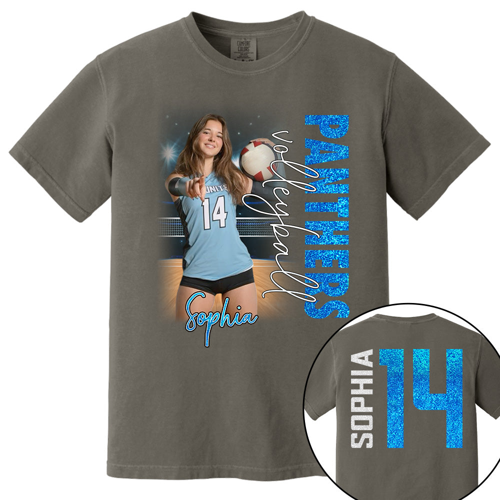 Personalized Volleyball Player Shirt, Custom Name & Number Volleyball Tee, Volleyball Mom Gift Na02 VH01