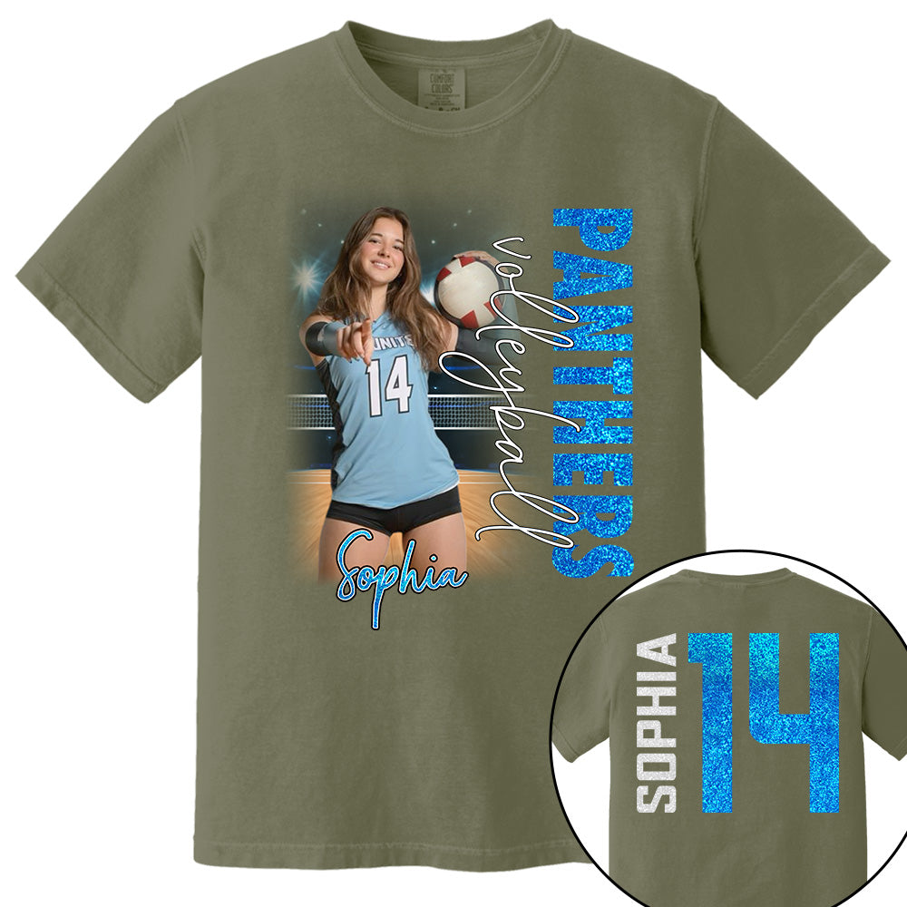 Personalized Volleyball Player Shirt, Custom Name & Number Volleyball Tee, Volleyball Mom Gift Na02 VH01