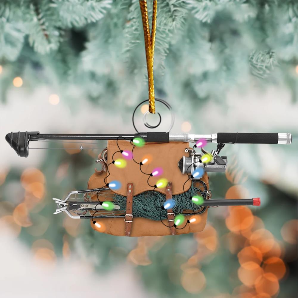 Custom Fishing Boots Ornament - Personalized Acrylic Ornament Nh00