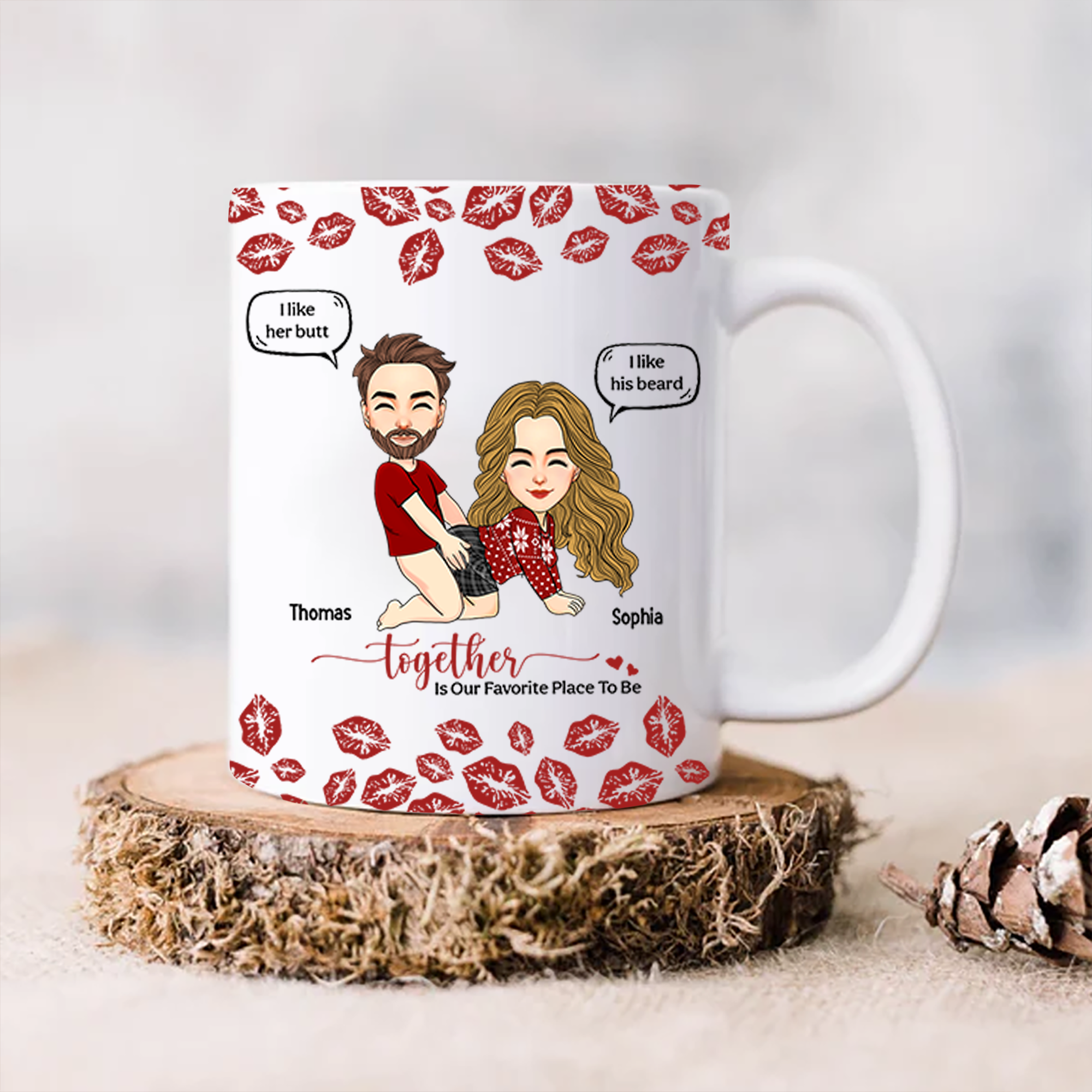 Together Is Our Favorite Place To Be Personalized Mug For Couple