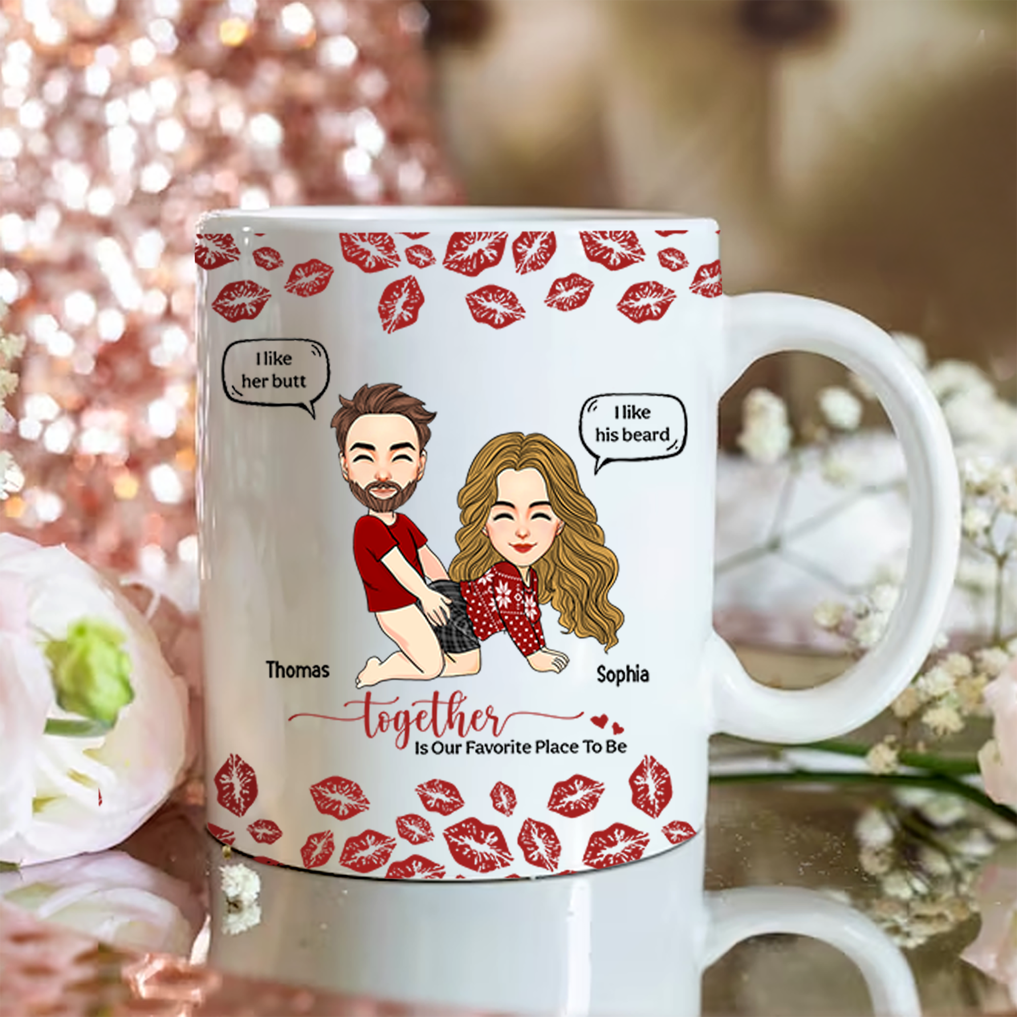 Together Is Our Favorite Place To Be Persionalized Mug For Couple T0807