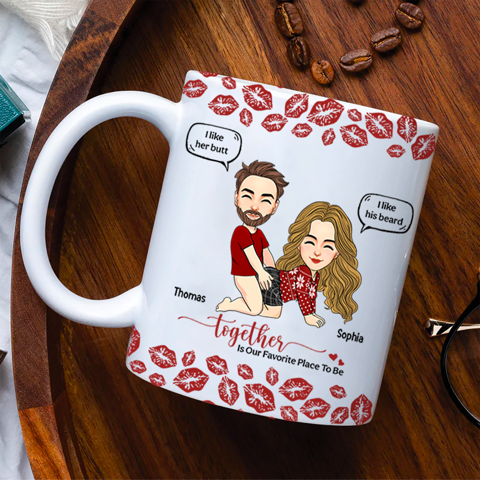 Together Is Our Favorite Place To Be Personalized Mug For Couple