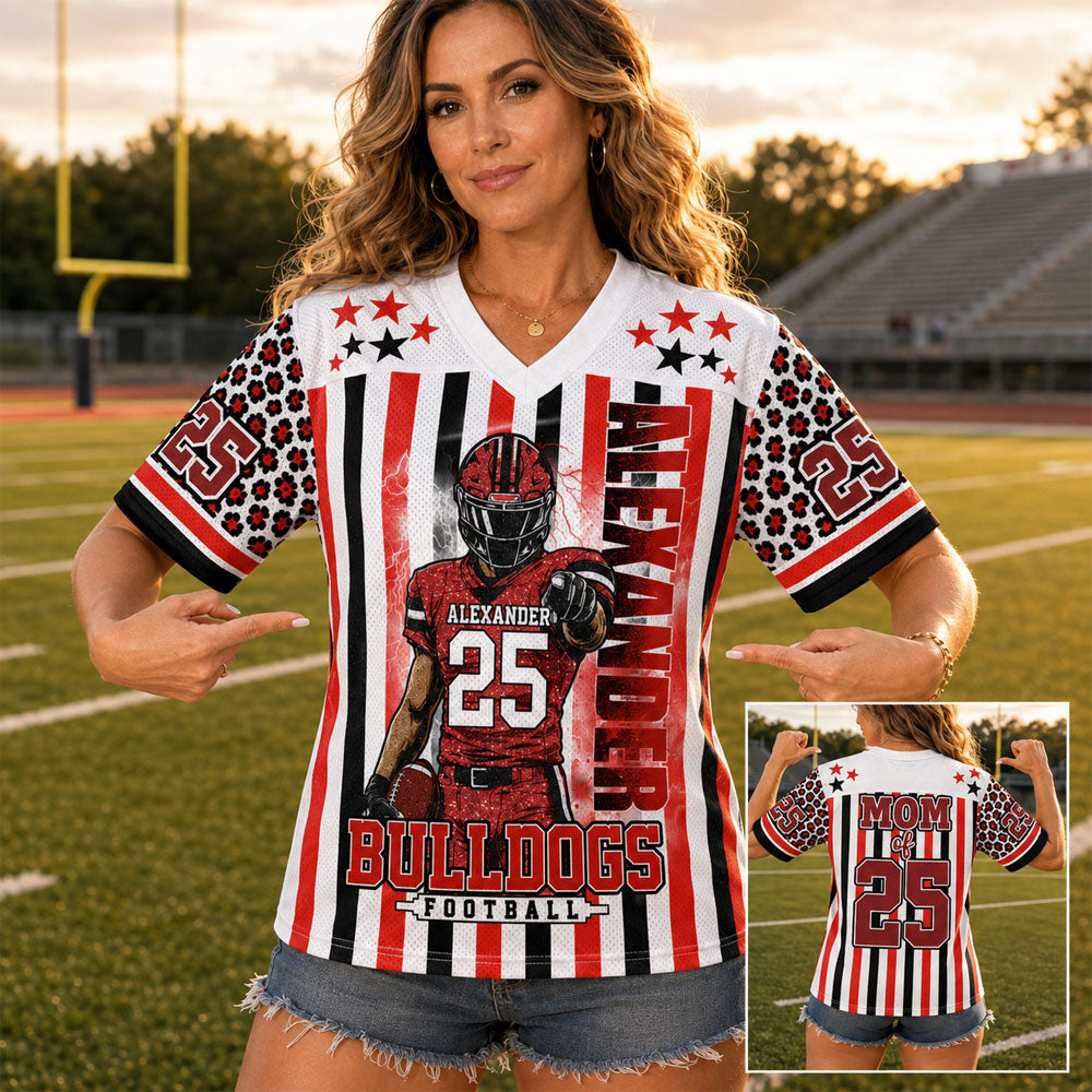 Personalized Football Player Clipart Shirt, Custom Team Name Football Gameday, Gift For Football Lovers MI209 Nh00