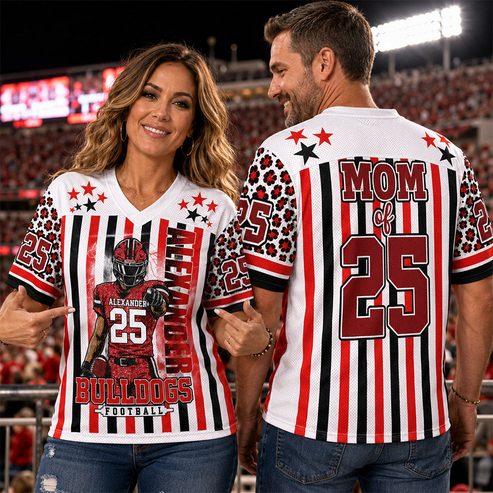 Personalized Football Player Clipart Shirt, Custom Team Name Football Gameday, Gift For Football Lovers MI209 Nh00