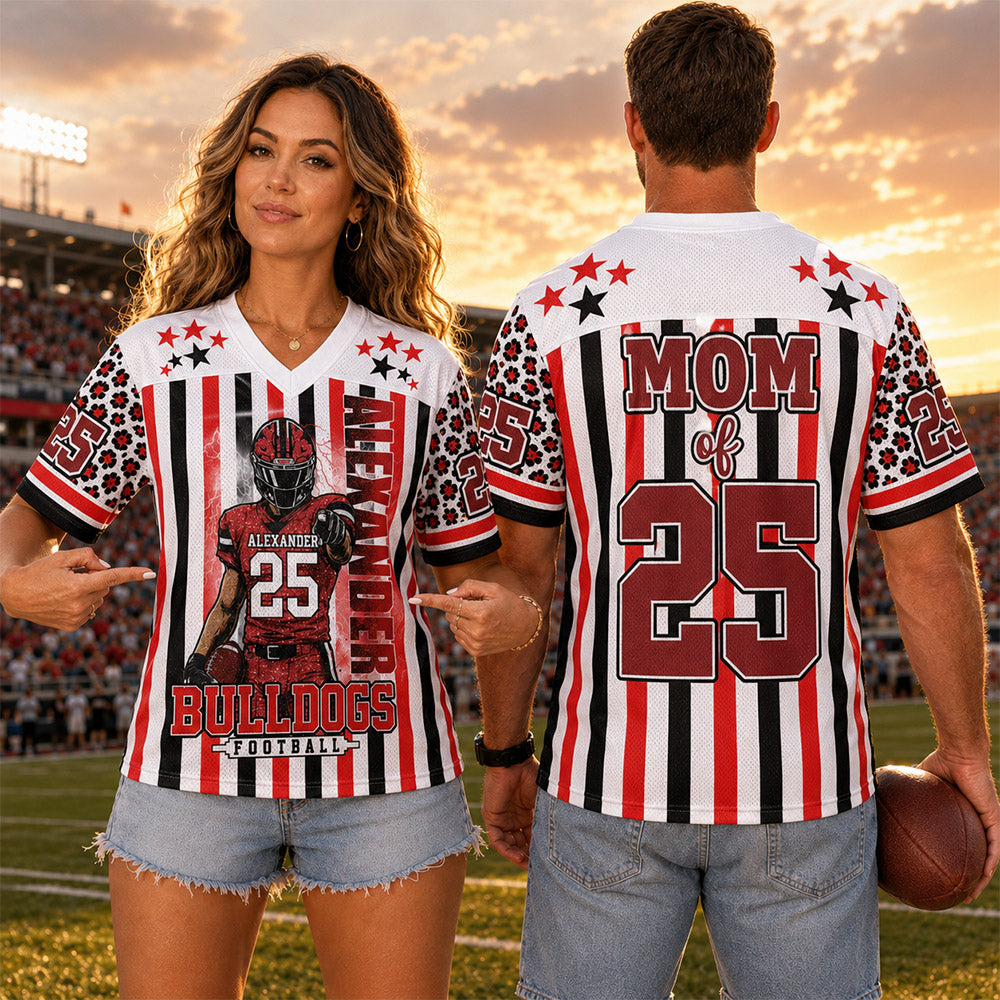 Personalized Football Player Clipart Shirt, Custom Team Name Football Gameday, Gift For Football Lovers MI209 Nh00