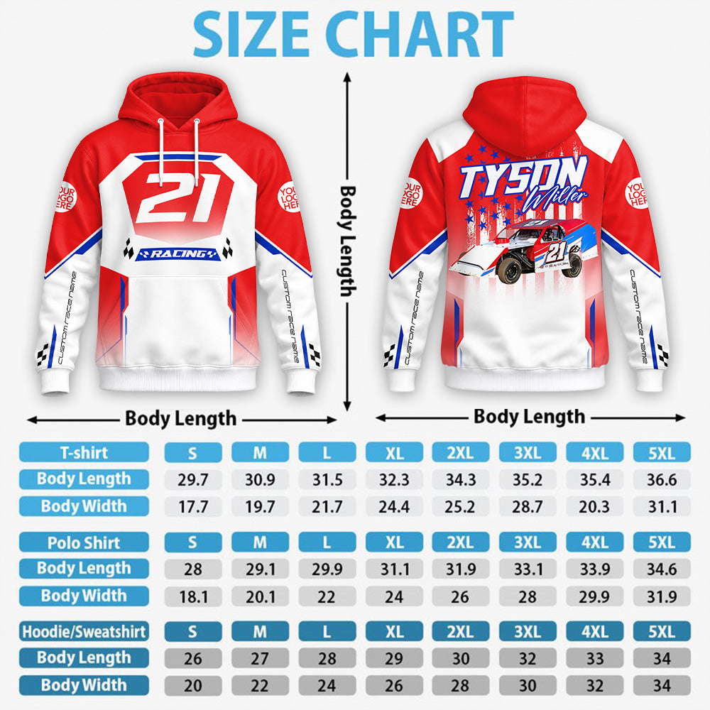 Custom Photo Race Car Hoodie Shirt - Personalized Hoodie Shirt For Racing Fan A2110 Hv01