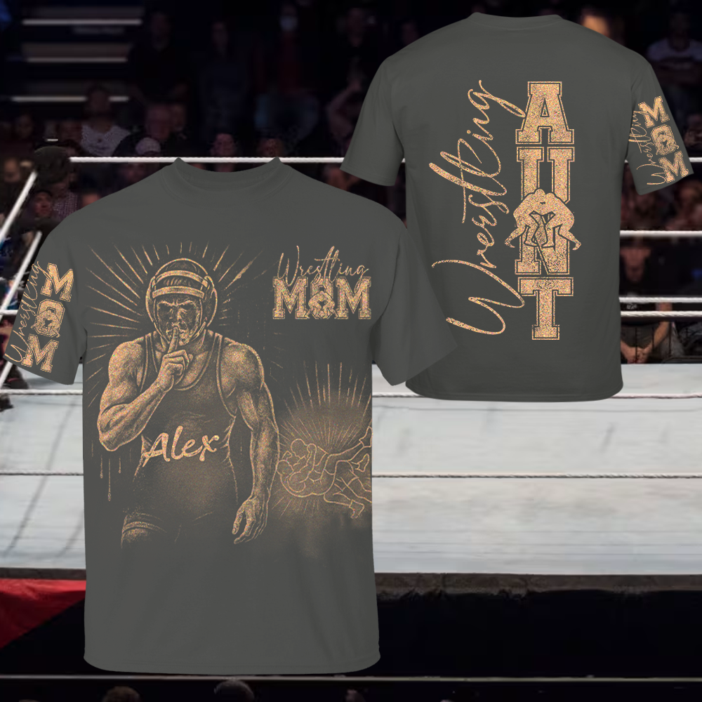 Personalized Bleach Style Wrestling Player Shirt For Sport Wrestling Mom Nh00