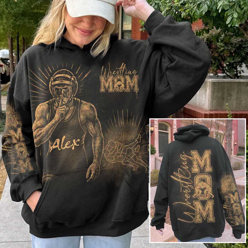 Personalized Bleach Style Wrestling Player Shirt For Sport Wrestling Mom Nh00