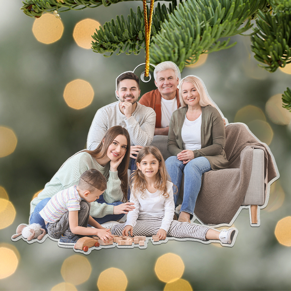 Gift For Grandparents - Personalized Acrylic Photo Ornament