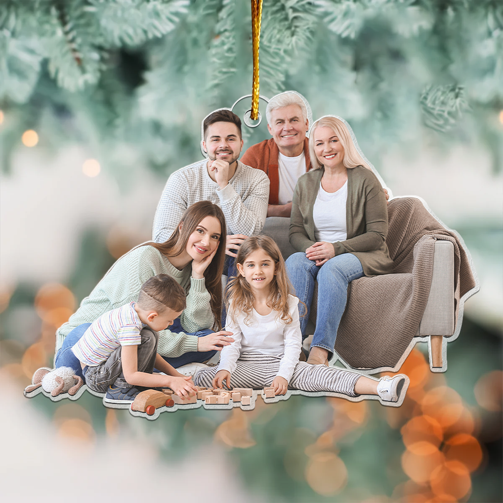 Gift For Grandparents - Personalized Acrylic Photo Ornament